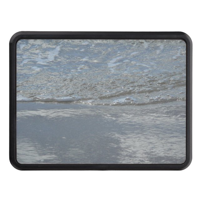 Water Lapping on the Beach Abstract Photography Hitch Cover (Front)