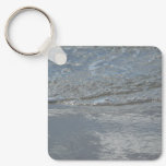 Water Lapping on the Beach Abstract Photography Keychain