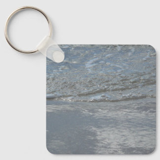 Water Lapping on the Beach Abstract Photography Keychain