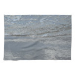 Water Lapping on the Beach Abstract Photography Kitchen Towel