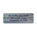 Water Lapping on the Beach Abstract Photography Label