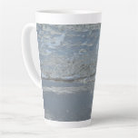 Water Lapping on the Beach Abstract Photography Latte Mug