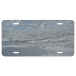 Water Lapping on the Beach Abstract Photography License Plate