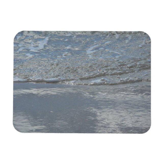 Water Lapping on the Beach Abstract Photography Magnet (Horizontal)