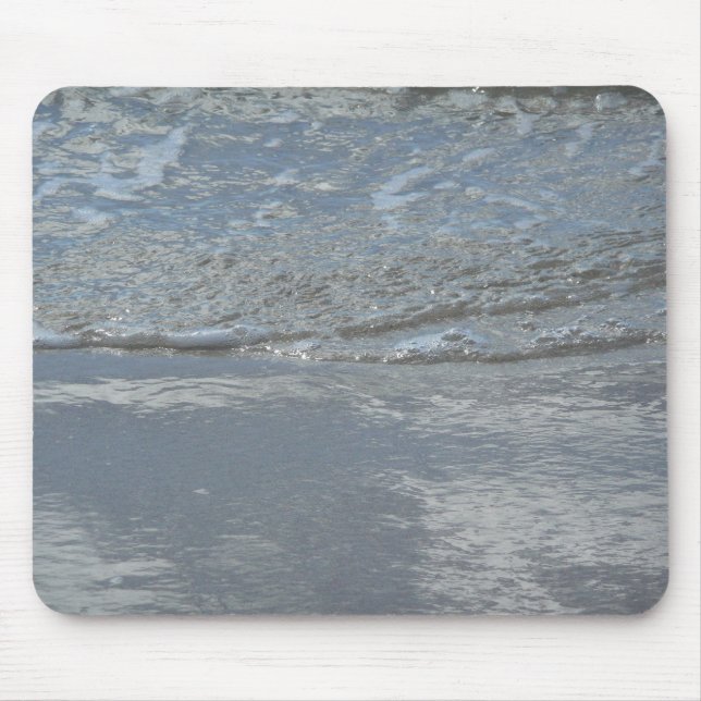 Water Lapping on the Beach Abstract Photography Mouse Pad (Front)