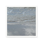 Water Lapping on the Beach Abstract Photography Paper Napkins