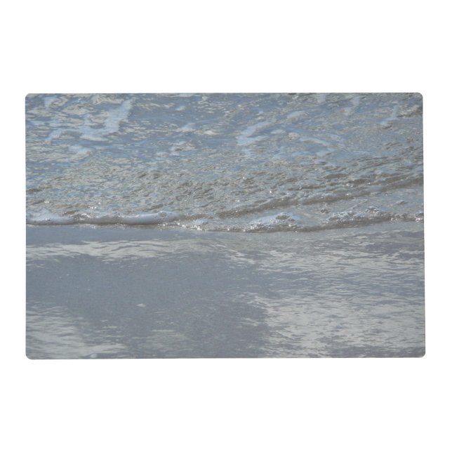 Water Lapping on the Beach Abstract Photography Placemat (Front)