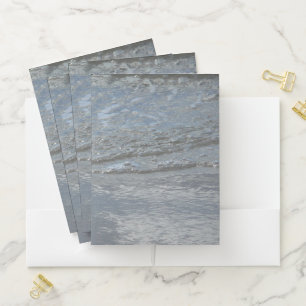 Water Lapping on the Beach Abstract Photography Pocket Folder