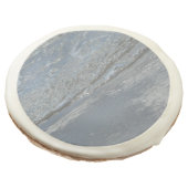 Water Lapping on the Beach Abstract Photography Sugar Cookie (Angled)