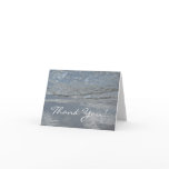 Water Lapping on the Beach Abstract Photography Thank You Card