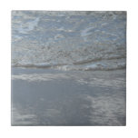 Water Lapping on the Beach Abstract Photography Tile