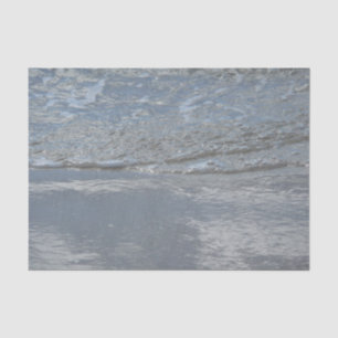 Water Lapping on the Beach Abstract Photography Tissue Paper