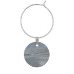 Water Lapping on the Beach Abstract Photography Wine Charm