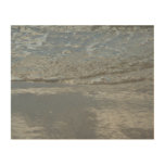 Water Lapping on the Beach Abstract Photography Wood Wall Art