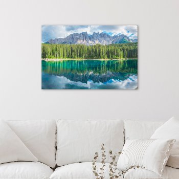 Water | Latemar Mountain Range Canvas Print by intothewild at Zazzle