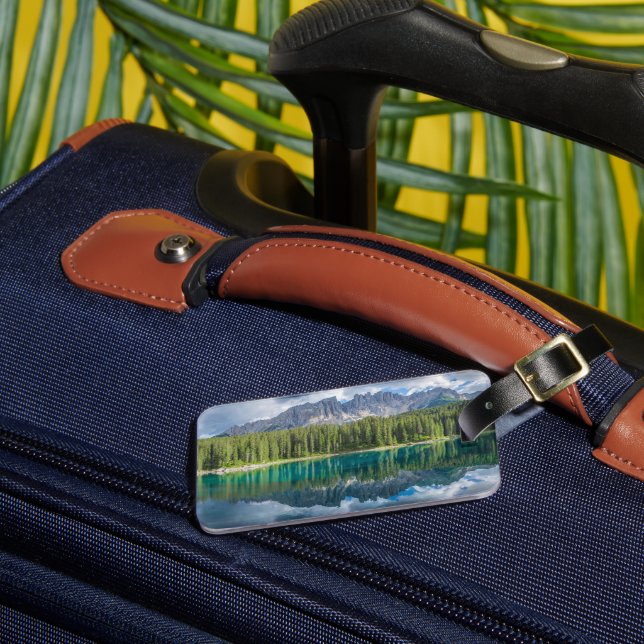 Water | Latemar Mountain Range Luggage Tag (Front Insitu 3)