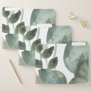 Water Leaves - Watercolor File Folder