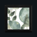 Water Leaves - Watercolor Gift Box<br><div class="desc">Water Leaves II by June Erica Vess. Green watercolor foliage against a white background.</div>