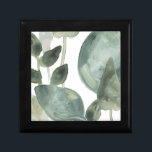 Water Leaves - Watercolor Gift Box<br><div class="desc">Water Leaves II by June Erica Vess. Green watercolor foliage against a white background.</div>