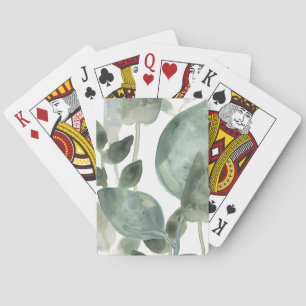 Water Leaves - Watercolor Poker Cards