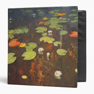 Water Lilies 1895 3 Ring Binder