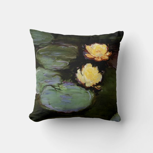 Water-Lilies: 1897-98 by Monet Throw Pillow (Front)