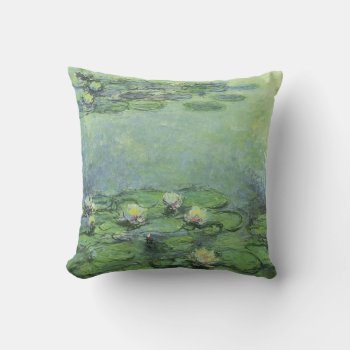 Water Lilies 1914 Claude Monet Fine Art Throw Pillow by monetart at Zazzle