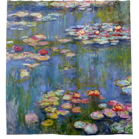 Water Lilies 1916 By Claude Monet Shower Curtain