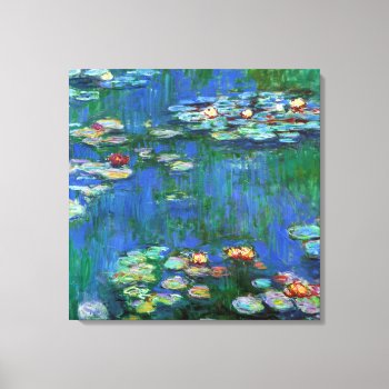 Water Lilies  1916 Canvas Print by monetart at Zazzle