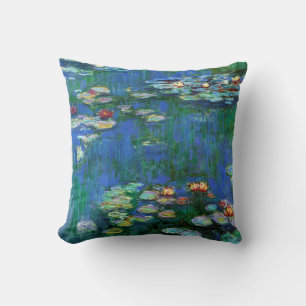 Water Lilies 1916 Claude Monet Fine Art Throw Pillow