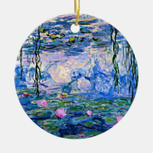 Water Lilies, 1919, by Claude Monet, Ceramic Ornament