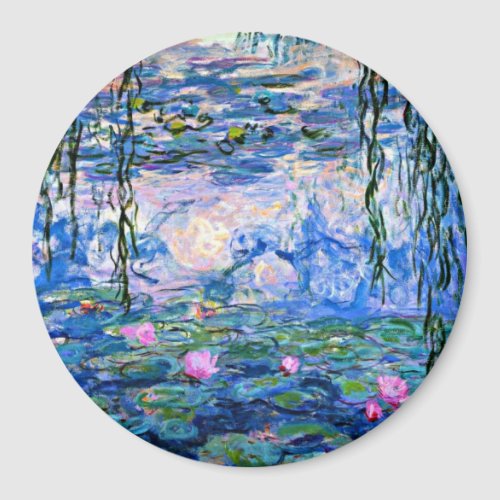 Water Lilies 1919 by Claude Monet Magnet