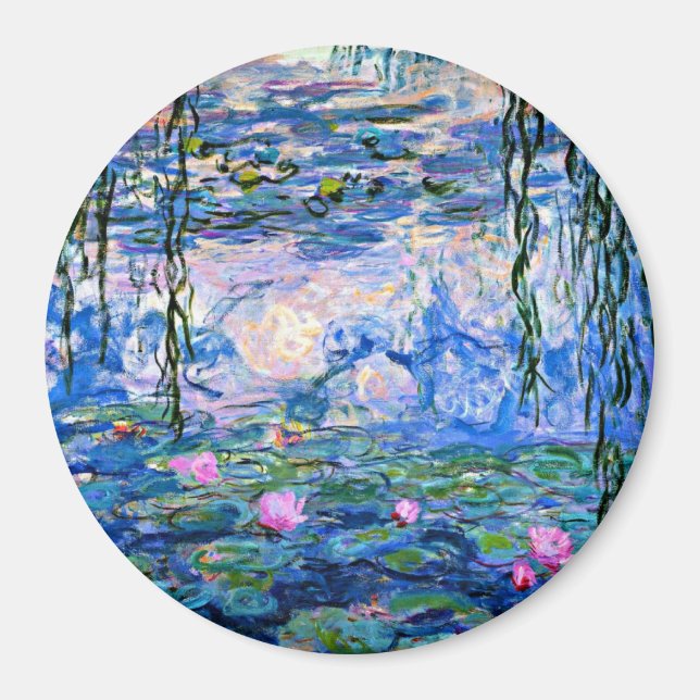 Water Lilies, 1919, by Claude Monet, Magnet (Front)