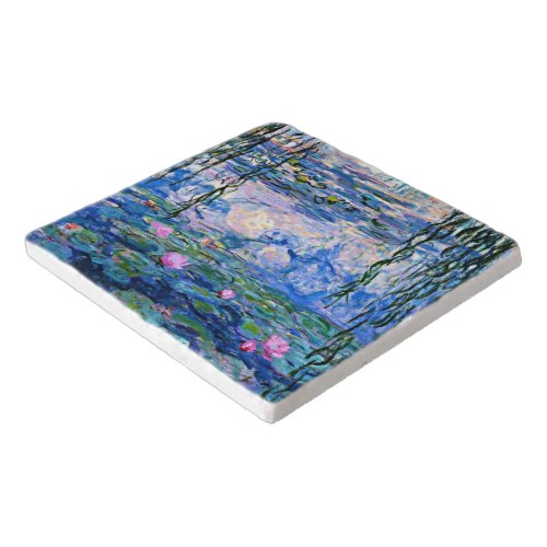 Water Lilies 1919 by Monet Trivet