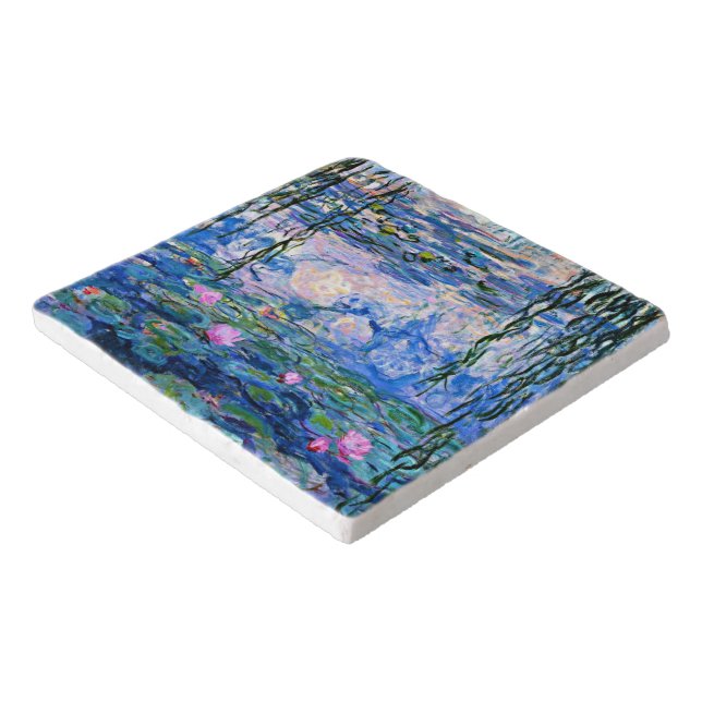 Water Lilies, 1919, by Monet Trivet (Corner)