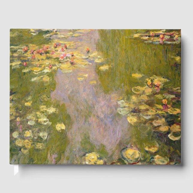 Water Lilies 1919 Claude Monet Guest Book (Front)