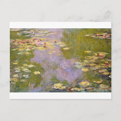 Water Lilies 1919 Claude Monet Postcard