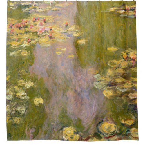 Water Lilies 1919 Claude Monet Shower Curtain