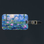 Water Lilies 1919 famous Monet painting Luggage Tag<br><div class="desc">Water Lilies 1919 fine art famous painting by French Impressionist artist Claude Monet</div>