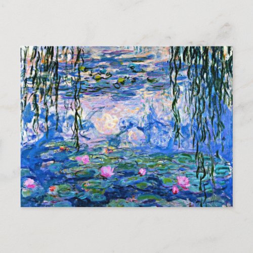 Water Lilies _ 1919 Impressionism artwork Postcard