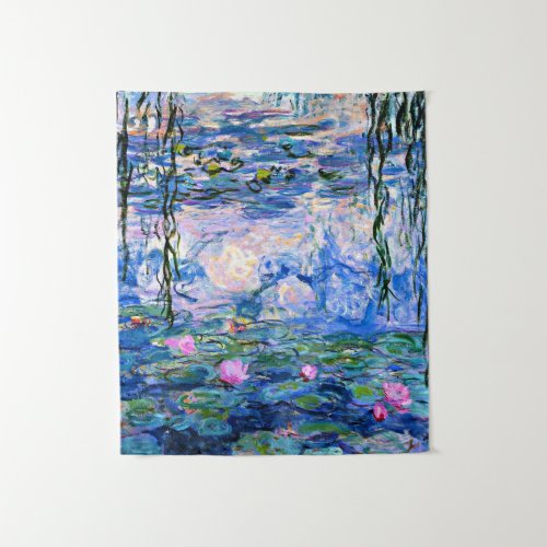 Water Lilies 1919 painting by Claude Monet Tapestry