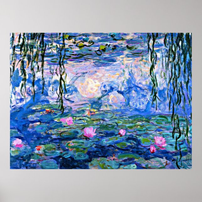 Water Lilies, 1919, painting by Monet Poster (Front)