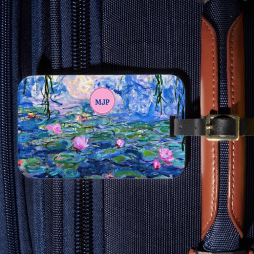 Water Lilies 1919 TEMPLATE Luggage Tag