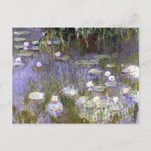 Water Lilies 1922 Claude Monet Postcard