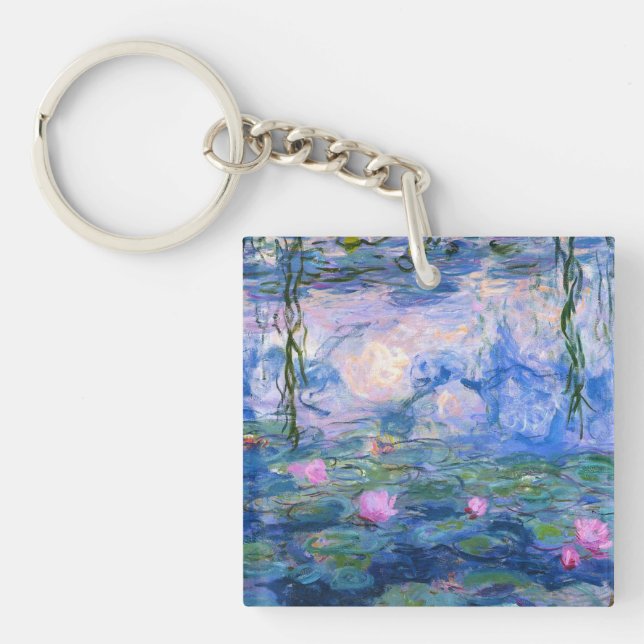 Water Lilies 1 Keychain (Front)