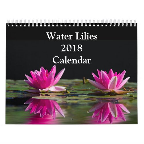 Water Lilies 2018 Calendar