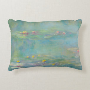 Water Lilies 3 by Claude Monet Accent Pillow