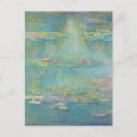 Water Lilies 3 by Claude Monet  Postcard<br><div class="desc">Claude Monet - Masters of Art - Impressionism</div>