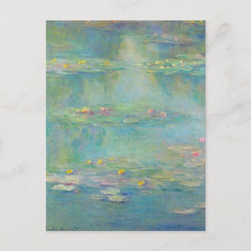 Water Lilies 3 by Claude Monet  Postcard