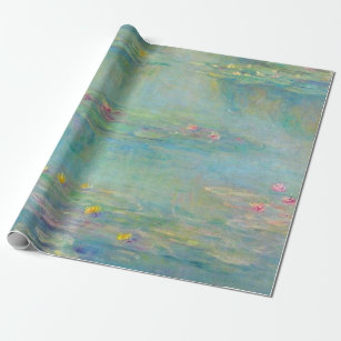 Water Lilies 3 by Claude Monet Wrapping Paper
